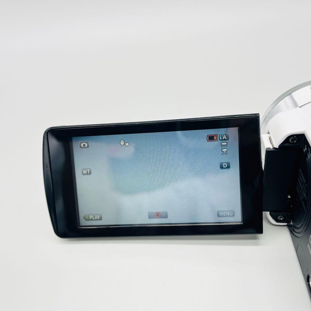 【美品】JVC ビデオカメラ　GZ-E770-W カメラバッグ付