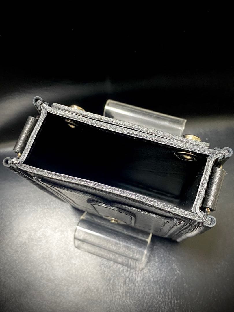 【レザーハンドメイド_全て手縫い】ドロップインダーツケースNo.78