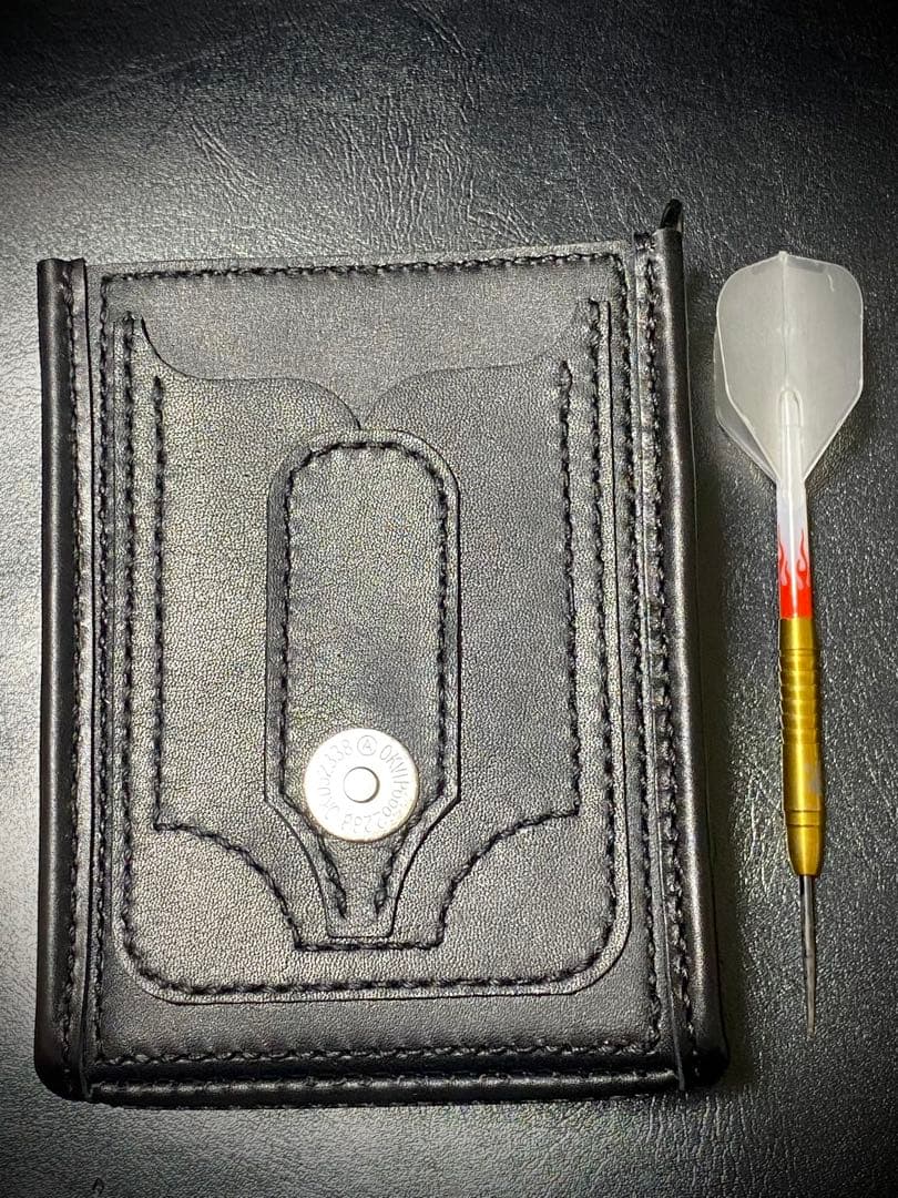 【レザーハンドメイド_全て手縫い】ドロップインダーツケースNo.78