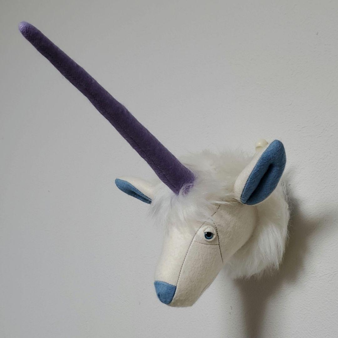 ユニコーン ハンドメイド 作家 ぬいぐるみ インテリア壁飾り