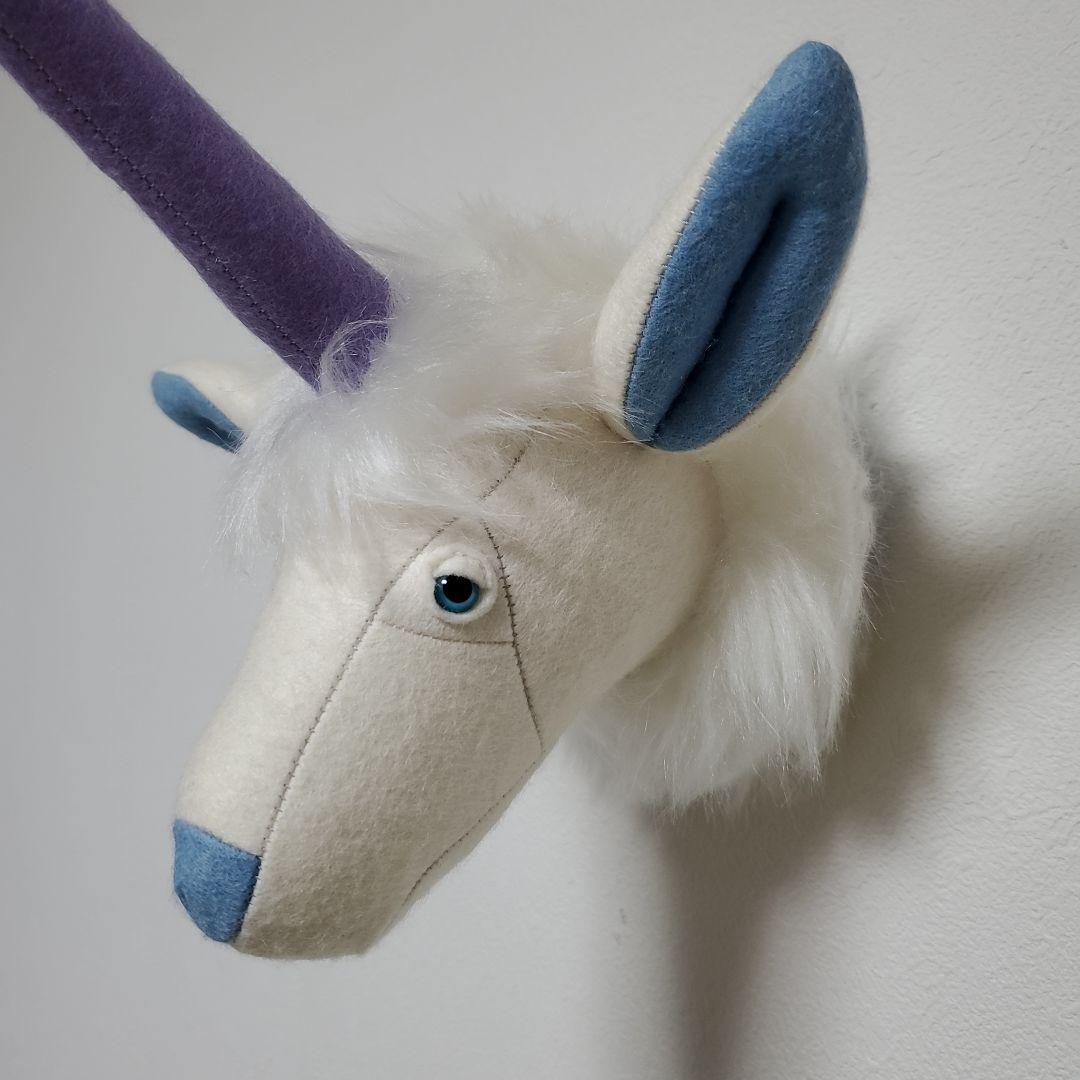 ユニコーン ハンドメイド 作家 ぬいぐるみ インテリア壁飾り