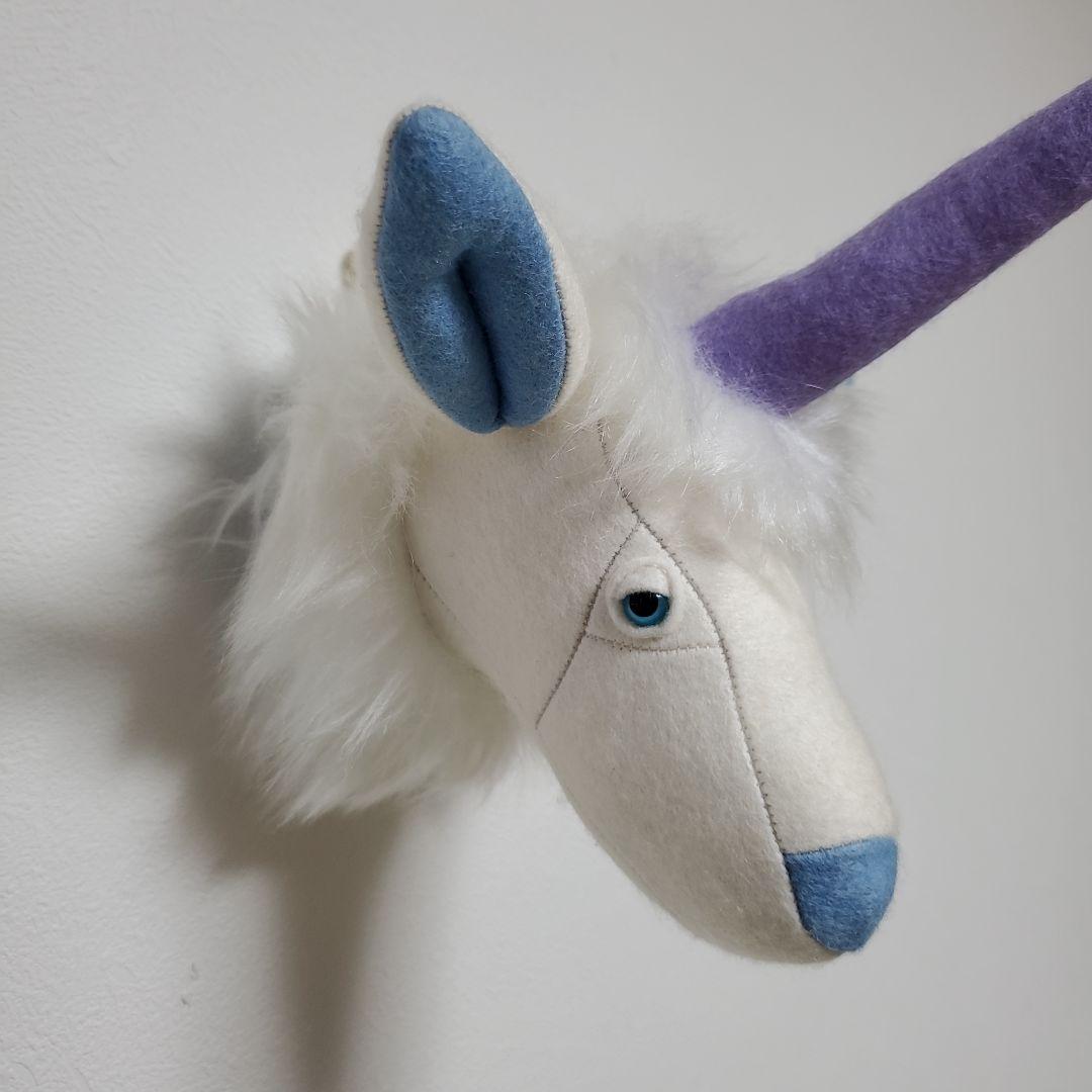ユニコーン ハンドメイド 作家 ぬいぐるみ インテリア壁飾り