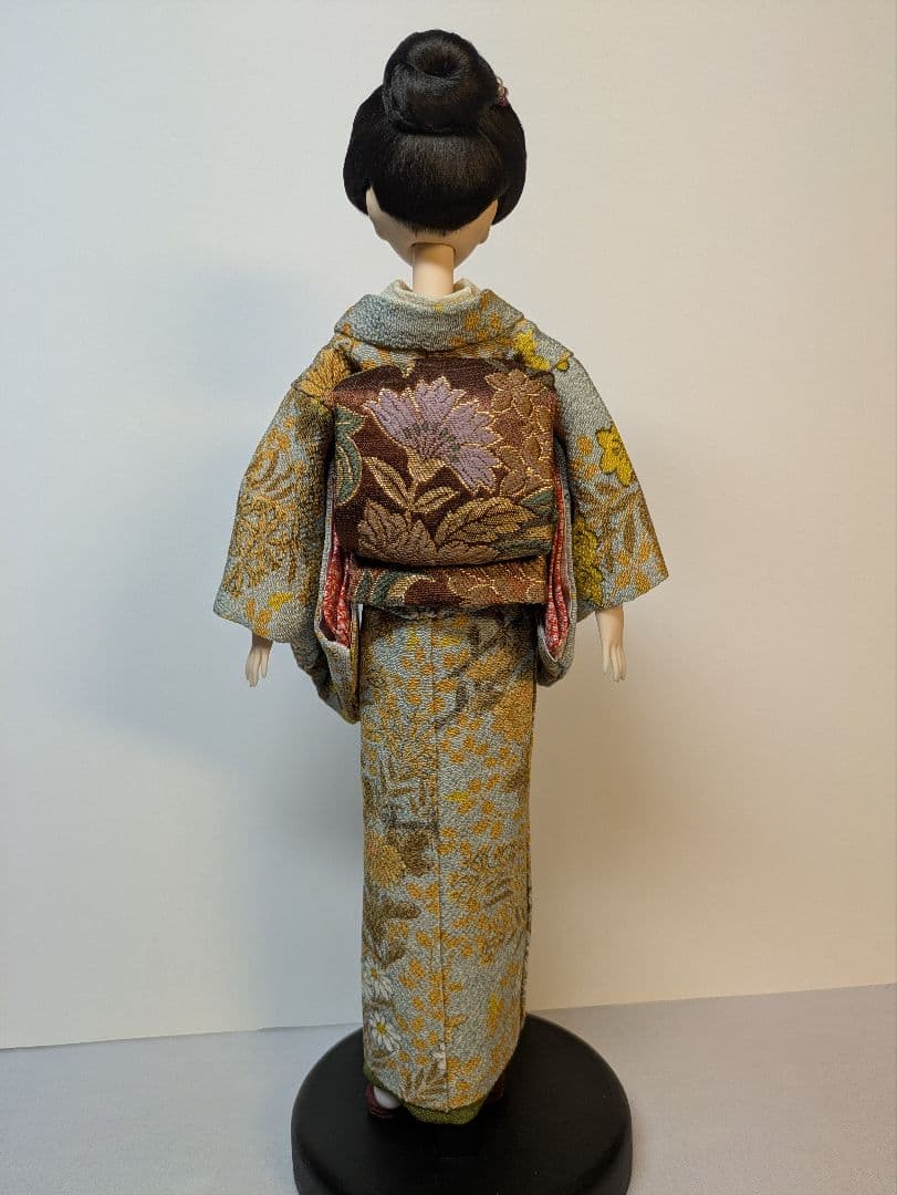 手縫い着物正絹縮緬友禅菊柄羽織足袋草履付き1/6ドールジェニーアウトフィットのみ
