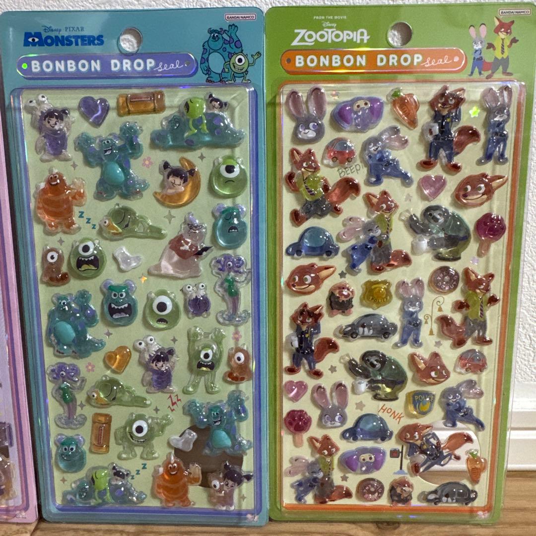 正規品　ボンボンドロップシール　ディズニー　3種類