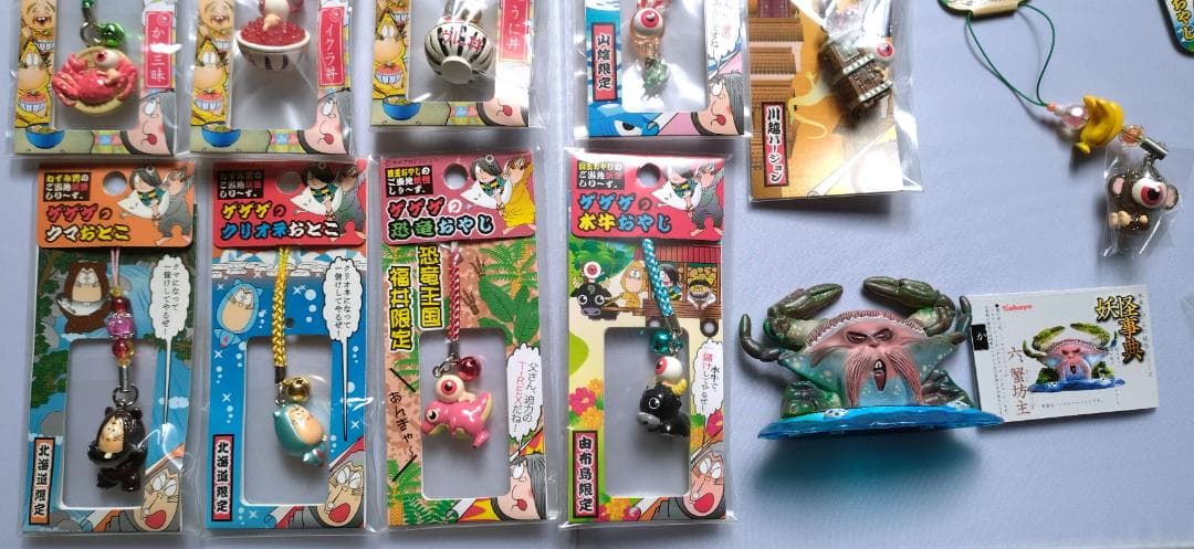 20個　目玉おやじのご当地妖怪、ねずみ男　地域限定ゲゲゲの鬼太郎ストラップ