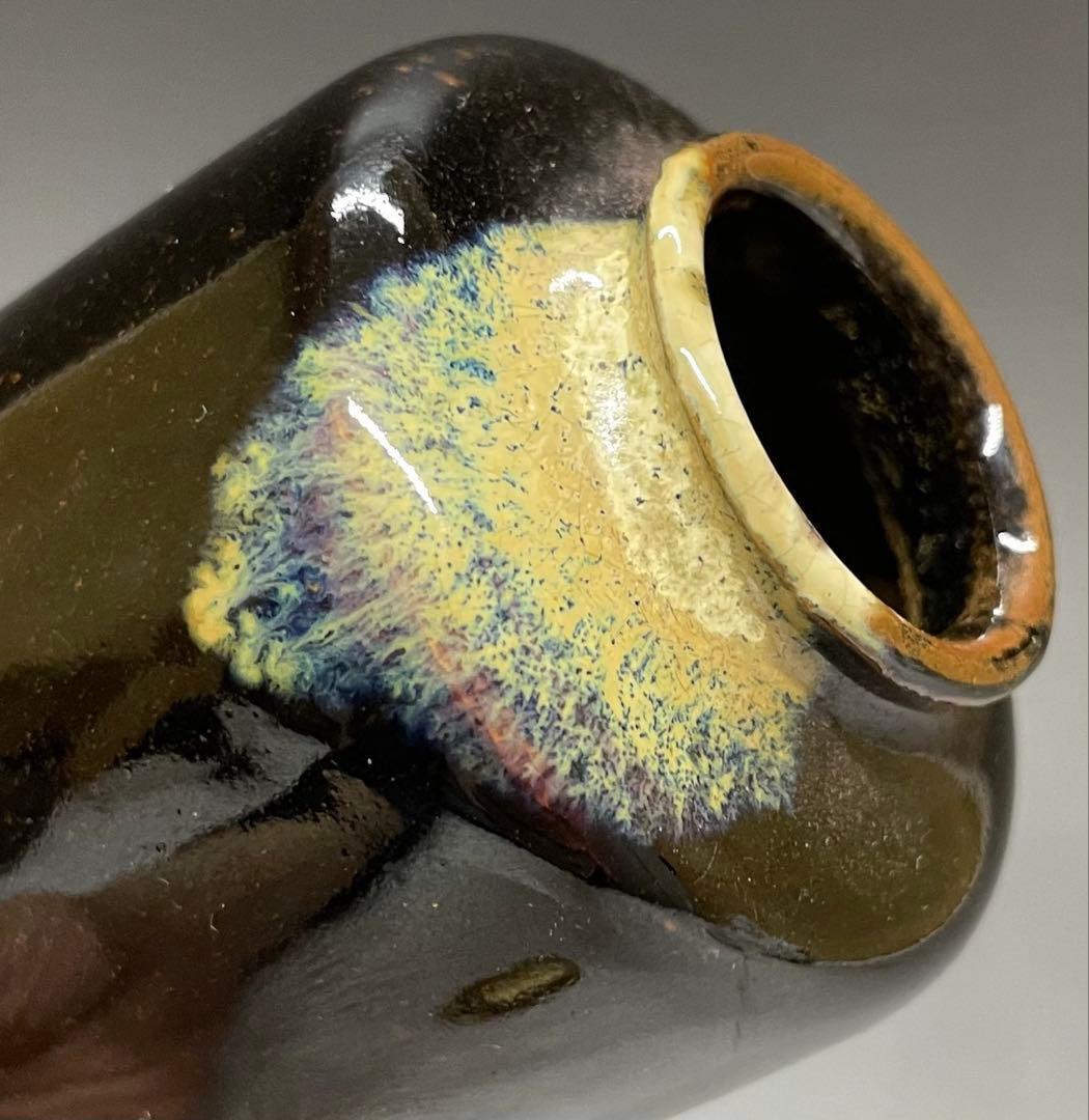 古瀬戸　茶入　仕覆　箱付　茶道具　u910