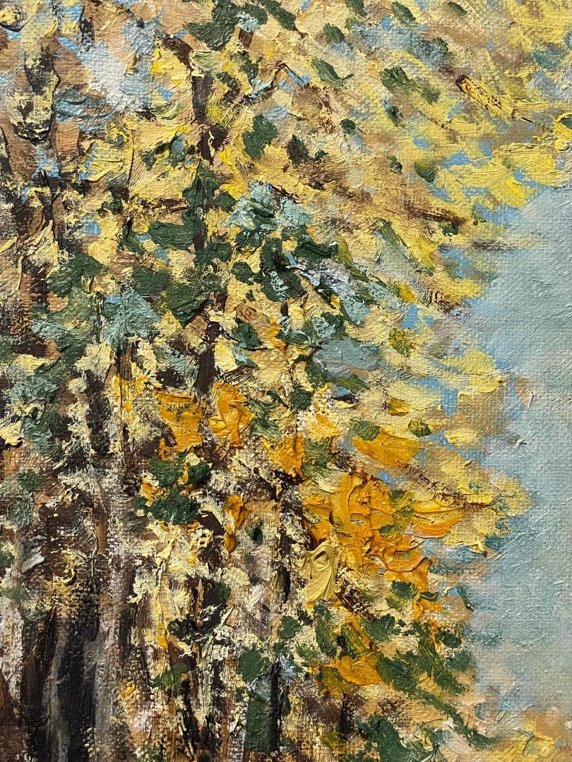 「真作」香川正敏「王城えの道」風景画　油彩画　額装　サイン有り　F8号