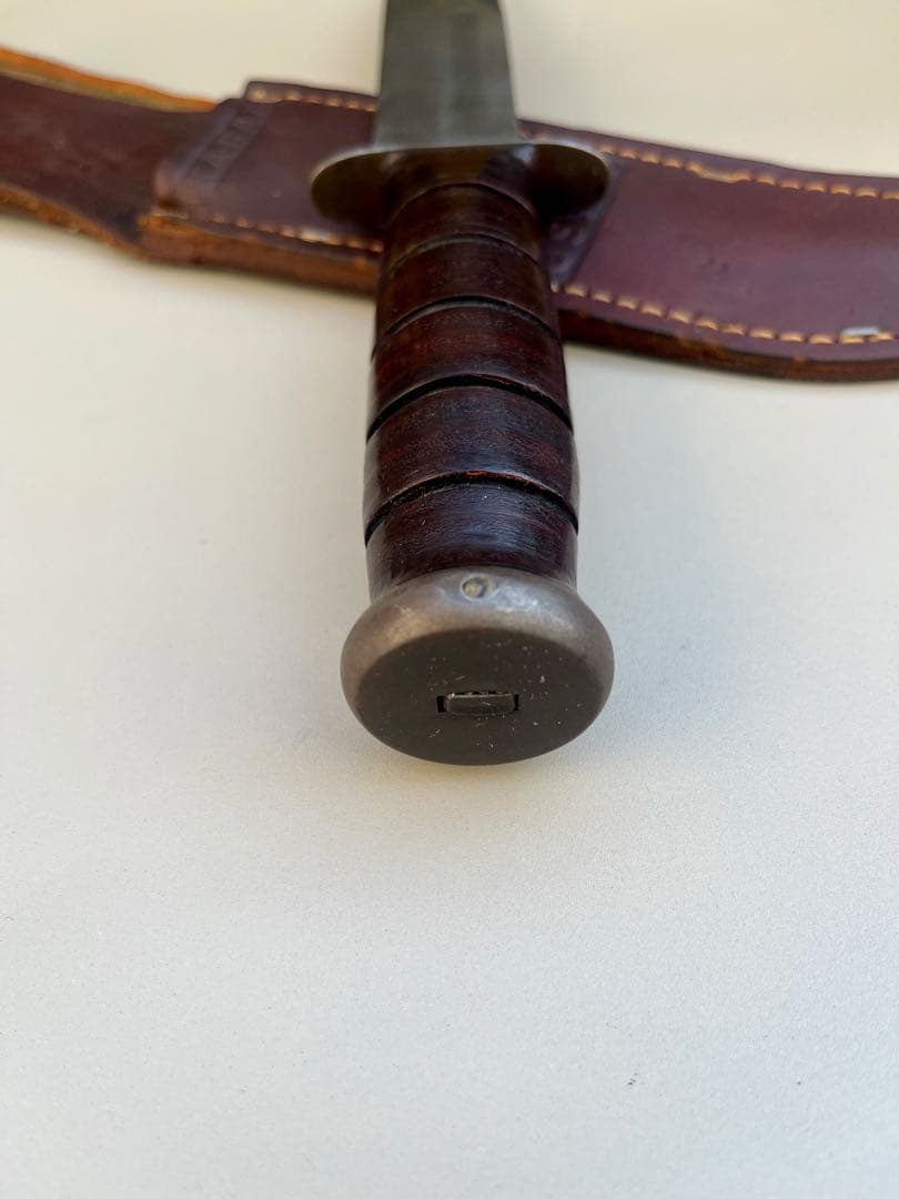 米軍実物 美品 コンバットナイフ KA-BAR USMC レザーシース付