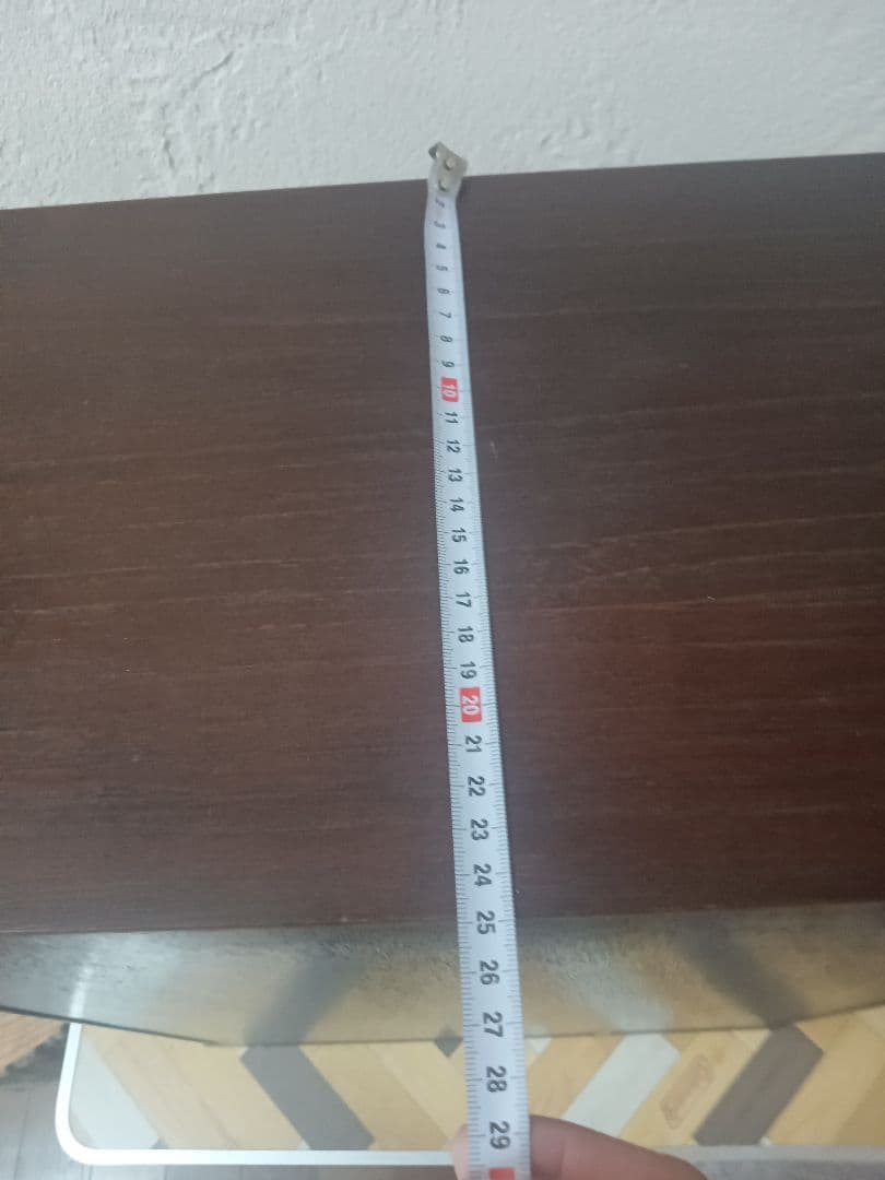 木製ガラスケース 4段棚付き ダークブラウン　コレクションケース　ボックス　棚