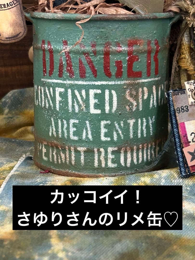 コラボ‼️リメイクデニムサボちゃん♡大きめ