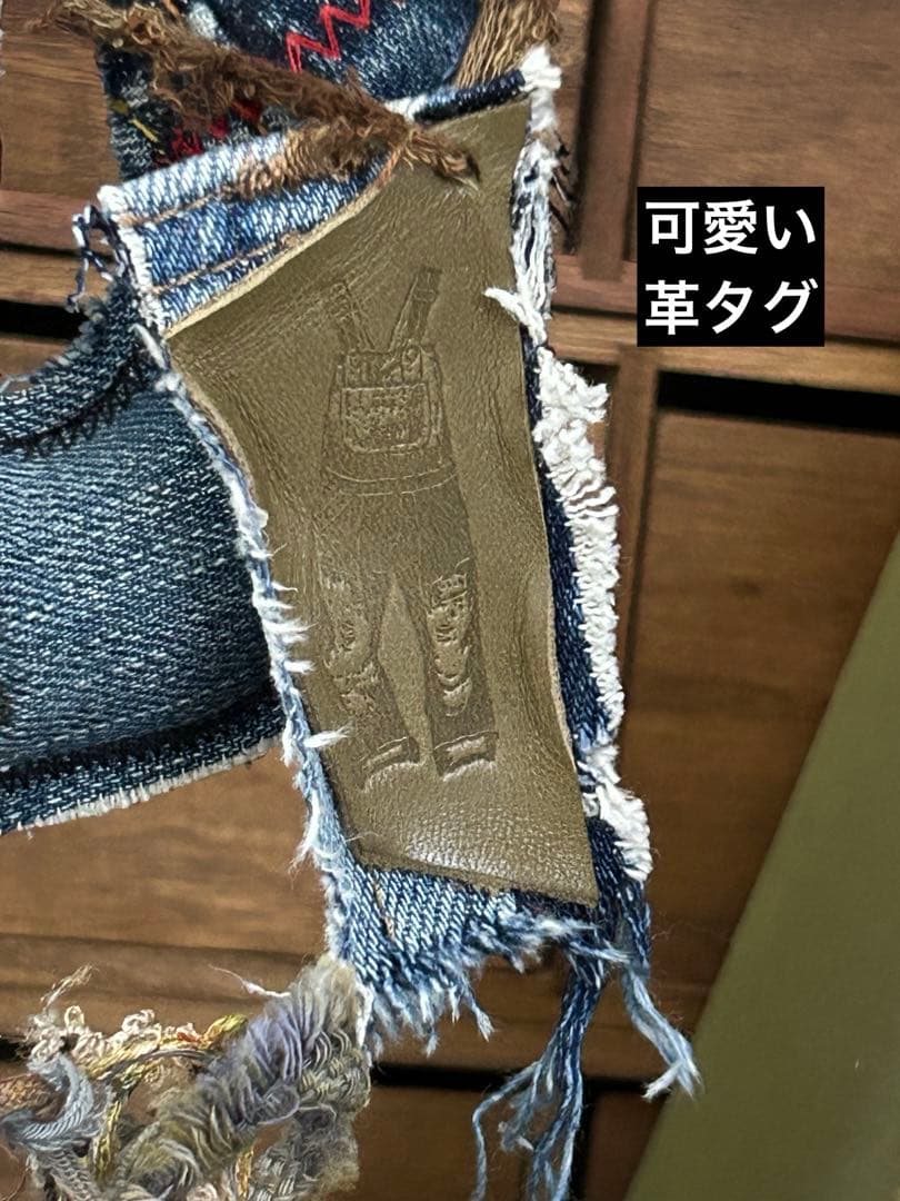 コラボ‼️リメイクデニムサボちゃん♡大きめ