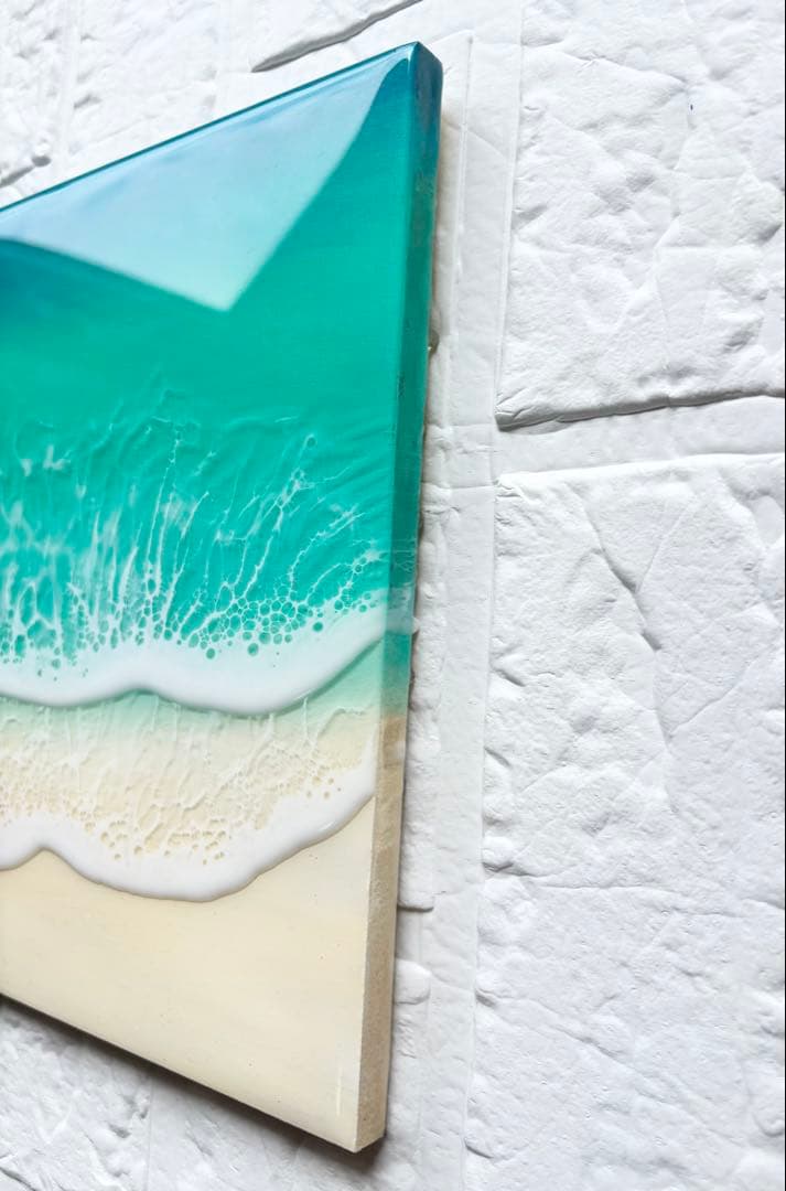 タナカサトシページ新しい一歩を踏み出す方へ海アート42cm × 22cm