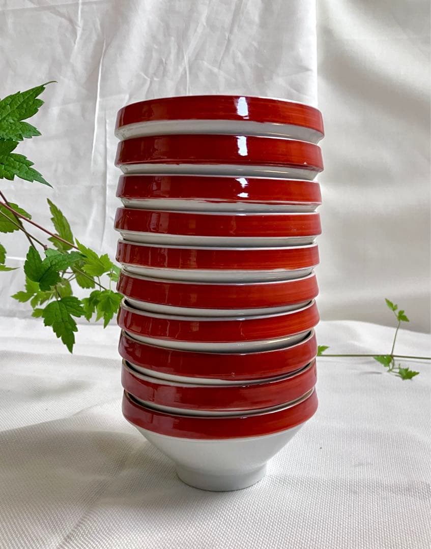 ✅当時物✅和食器/駒みたいな小鉢/竹の金彩/昭和食器１０客セット