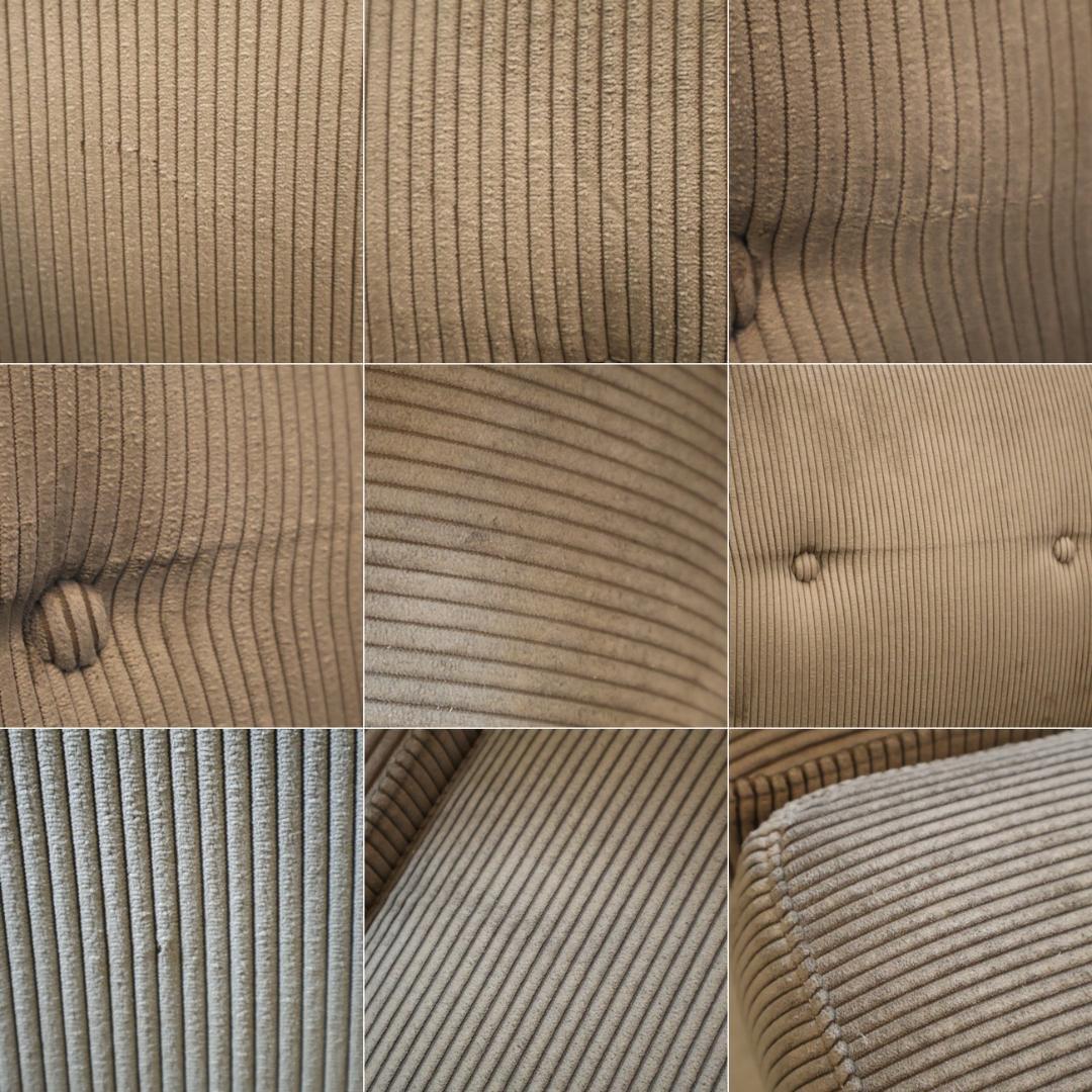 クラッシュゲート GRESS 2人掛けソファ 右肘 ジャガード ベンチソファー