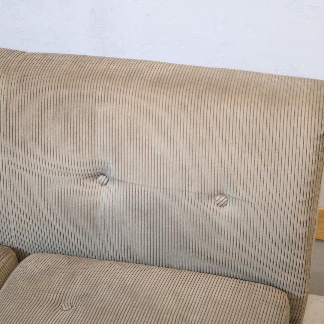 クラッシュゲート GRESS 2人掛けソファ 右肘 ジャガード ベンチソファー