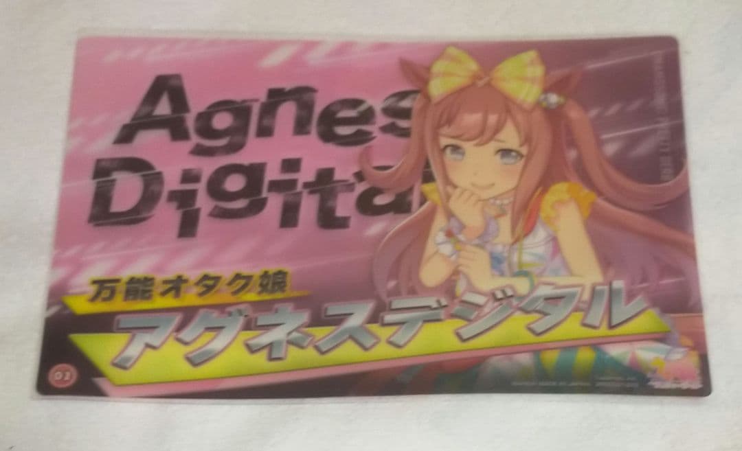ウマ娘　アグネスデジタル　担当称号バッジ　色紙　キャラリウム　ウエハース