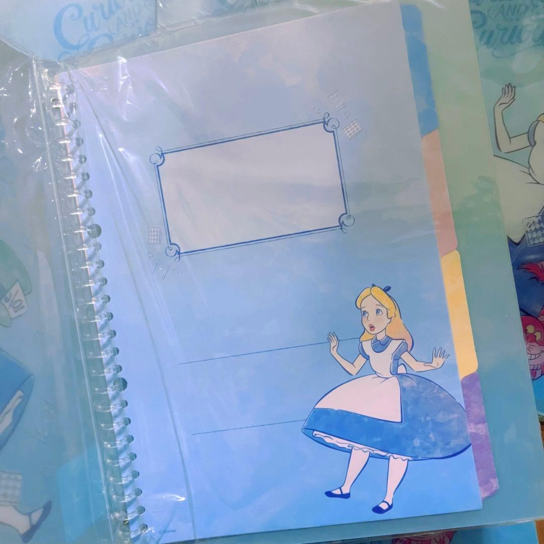 ディズニー　アリス　ルーズリーフバインダー　9点セット