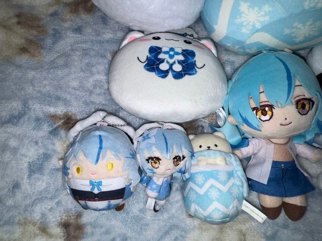 ホロライブ 雪花ラミィ ぬいぐるみ マスコット ミニクッションセット