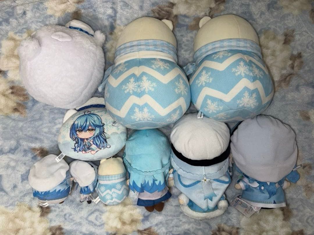 ホロライブ 雪花ラミィ ぬいぐるみ マスコット ミニクッションセット