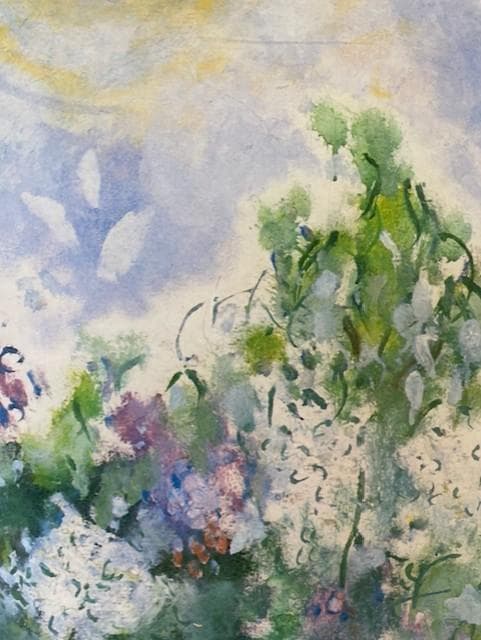 抽象画 天使と人物の絵画