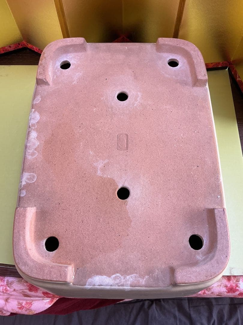 盆栽鉢　極上品　落款入り　盆栽鉢　観賞石