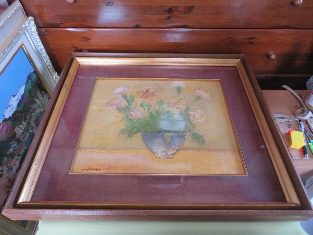 ◆  猿渡秋雄　題不明　創造美術協会会員　新世紀美術協会会員◆