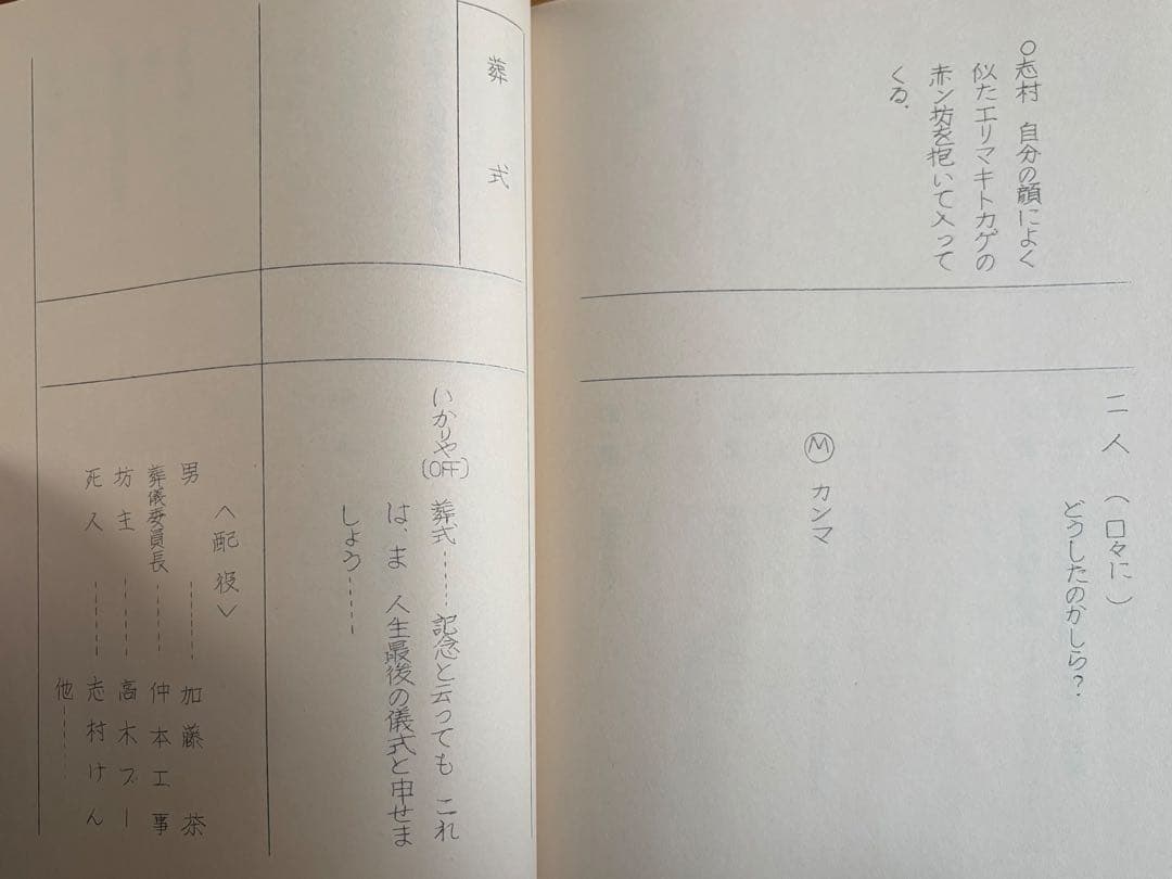 ドリフ大爆笑’84 No.5台本 ザ・ドリフターズ 小泉今日子