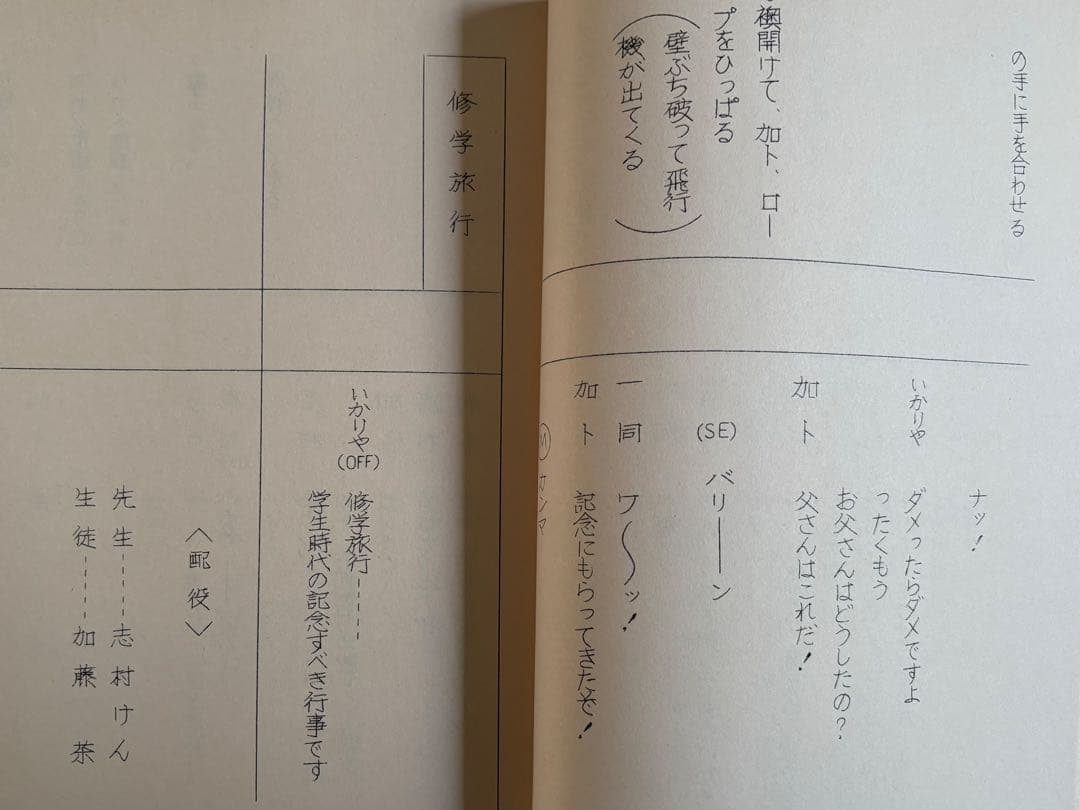 ドリフ大爆笑’84 No.5台本 ザ・ドリフターズ 小泉今日子
