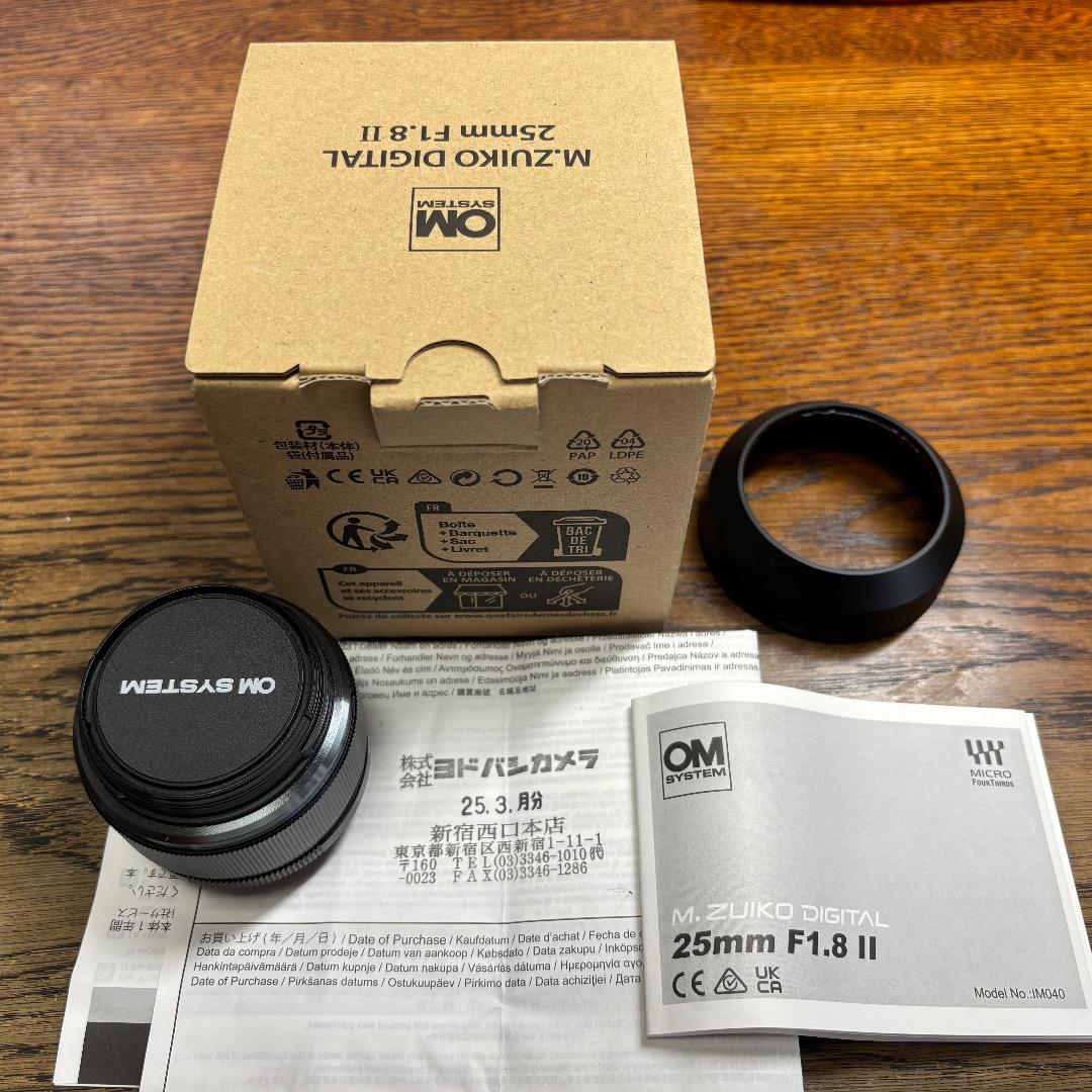 レンズ(単焦点) M.ZUIKO DIGITAL 25mm F1.8 II