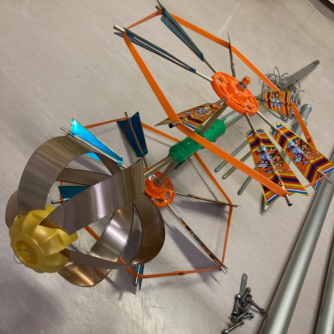 鯉のぼり ポール 9m / 10m 矢車 回転球 セット　シングルパイル 展示用