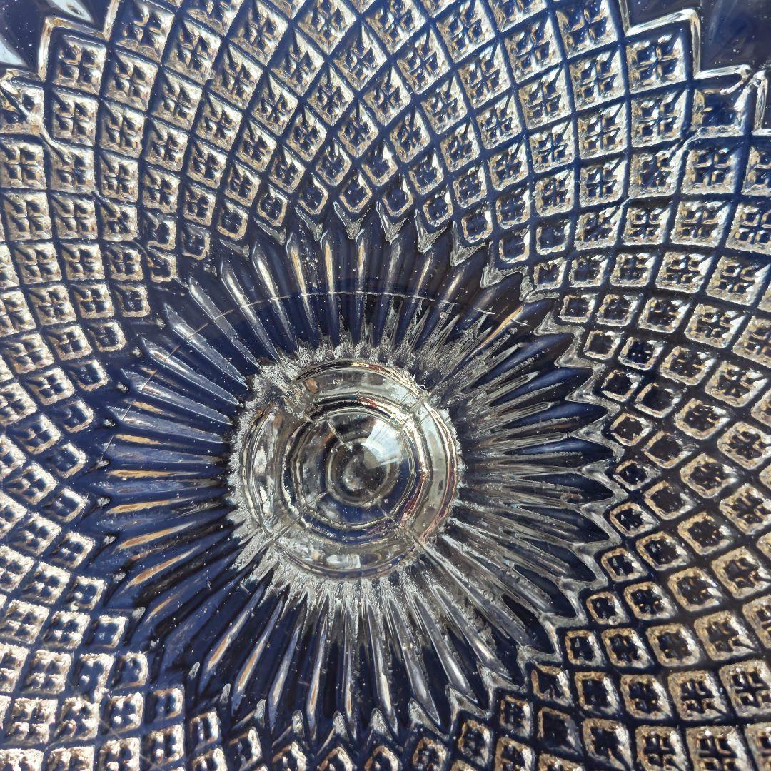 アンティークケ−キスタントガラス皿