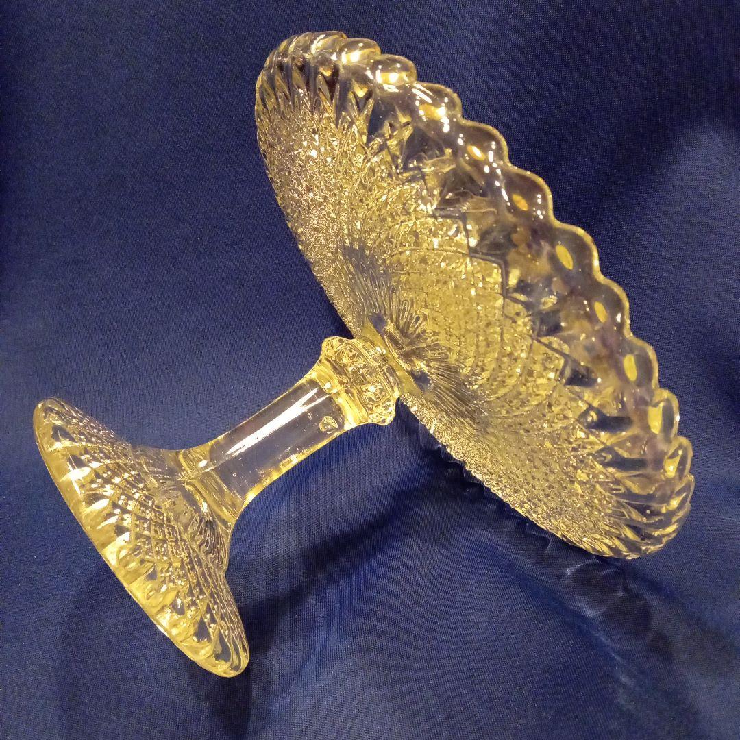 アンティークケ−キスタントガラス皿