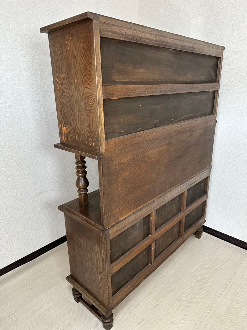 永田良介商店 神戸家具 カップボード 食器棚 本棚 アンティーク i4※