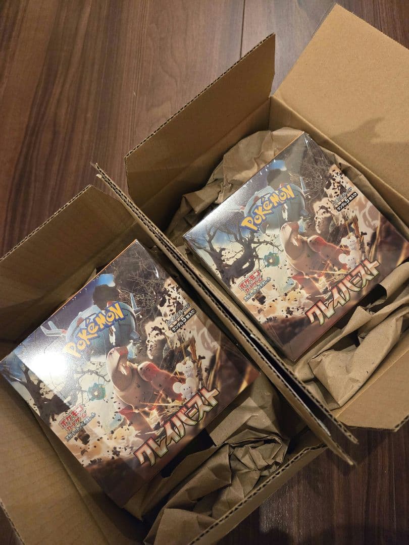 【新品未開封】クレイバースト シュリンク付き ポケモンカード 2BOX