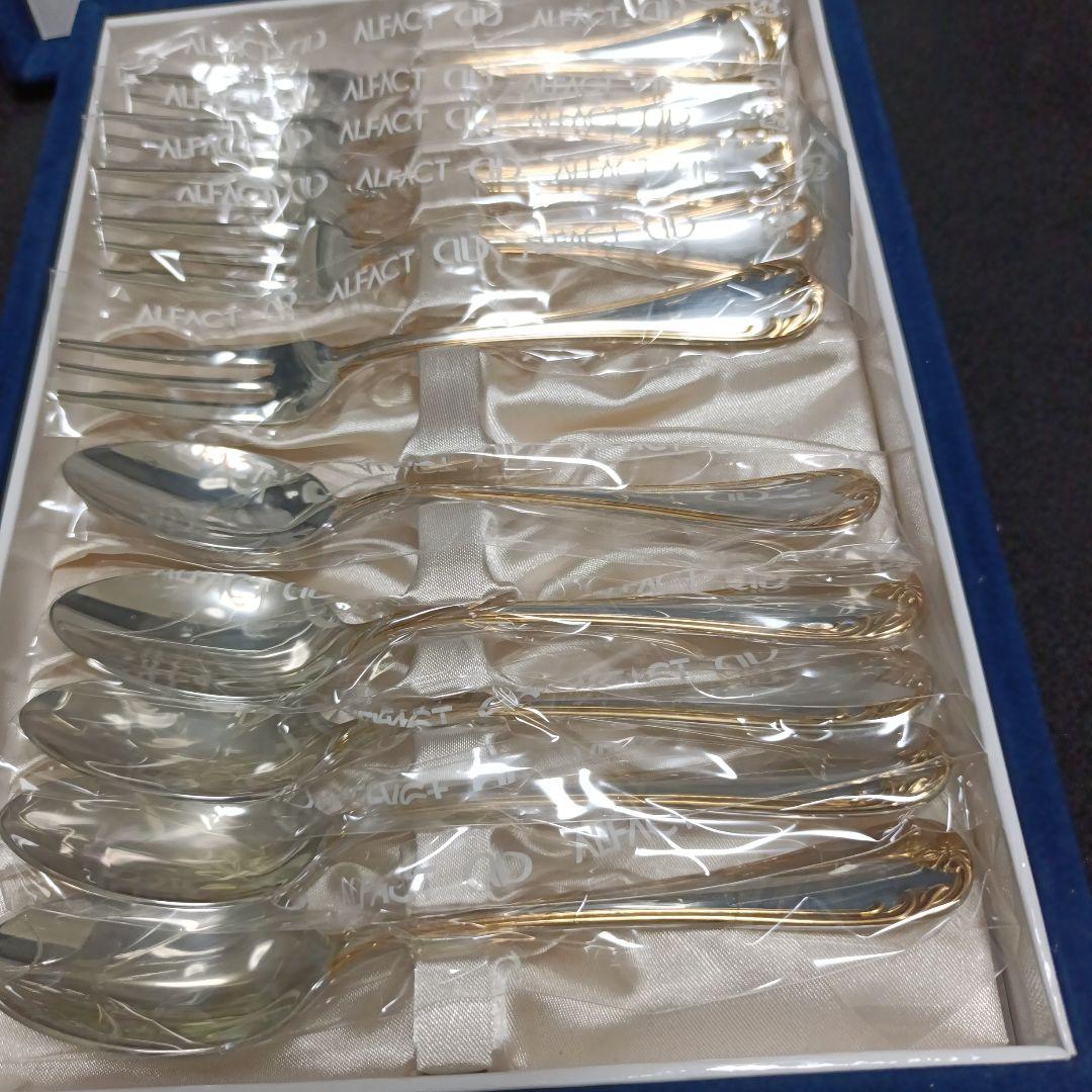 【未使用】アルファクト フランシア 金彩 ゴールドアクセント ティーケーキセット