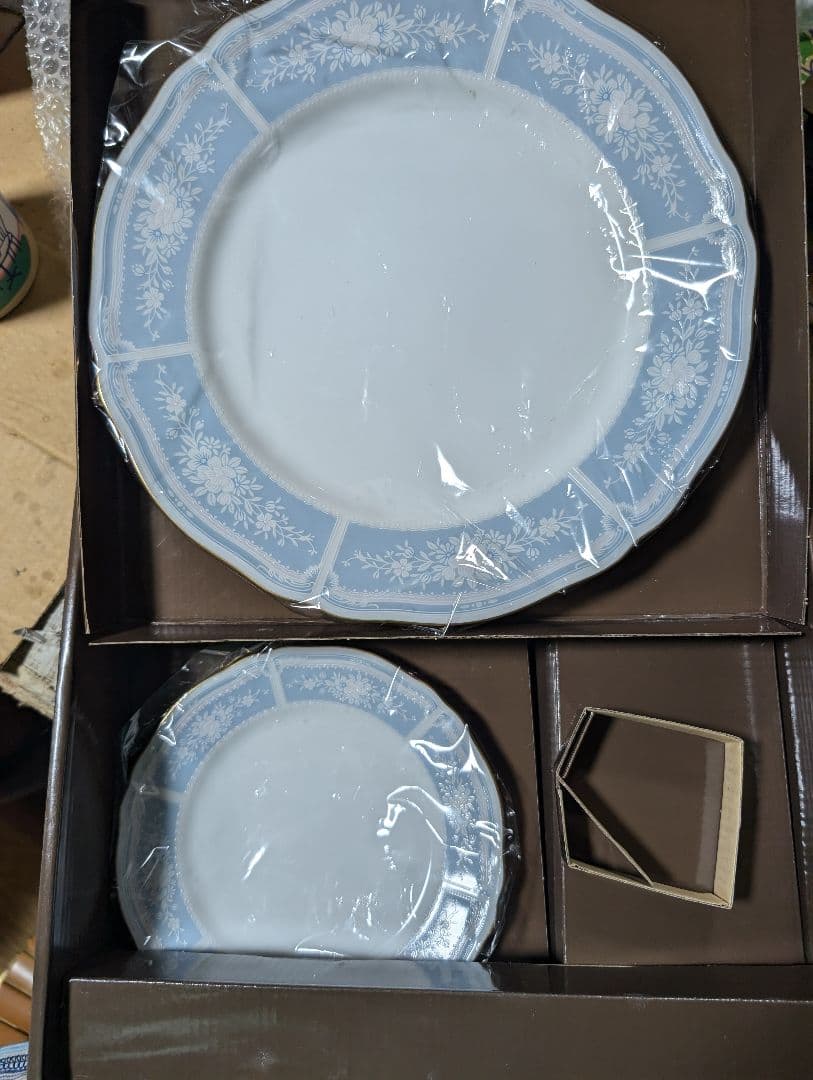 （押し下）ノリタケレースウッドゴールド>パーティーセット6714A