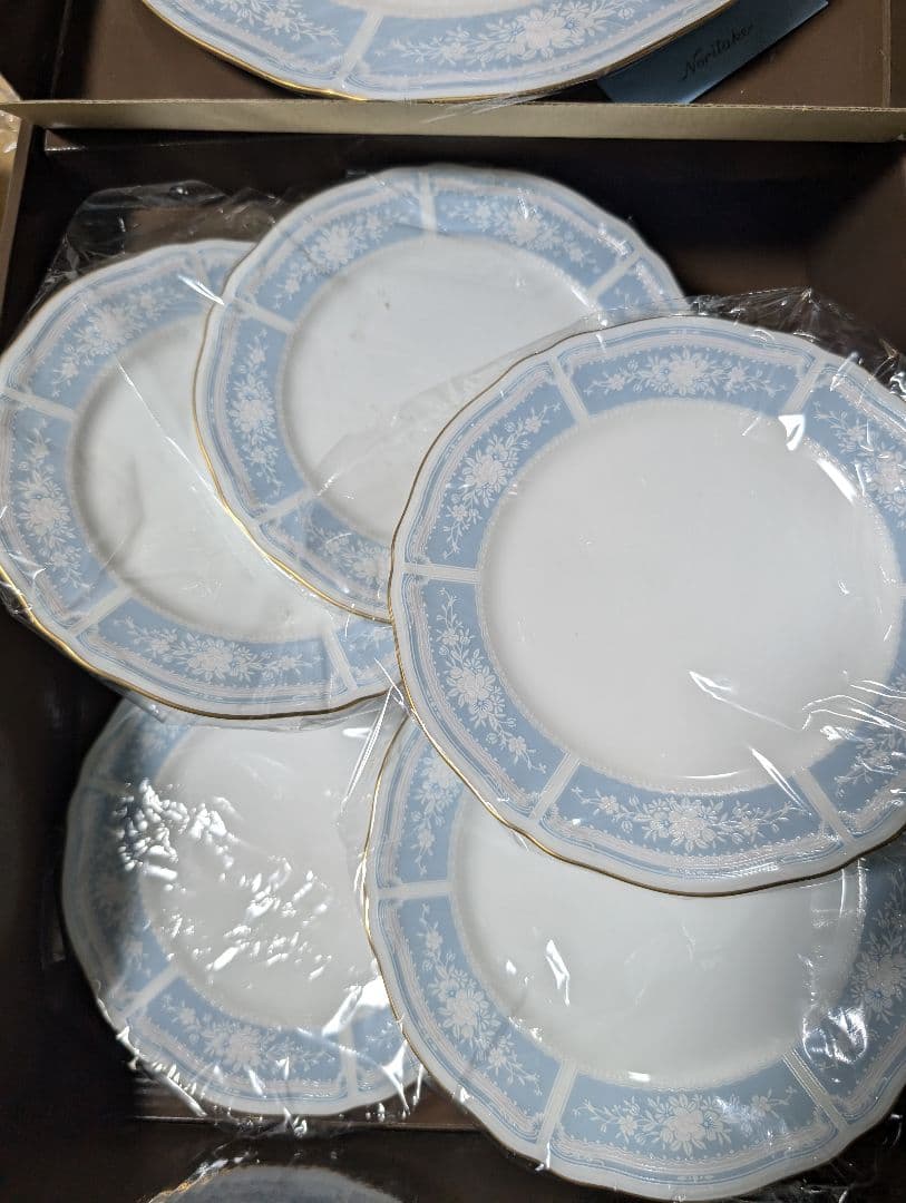 （押し下）ノリタケレースウッドゴールド>パーティーセット6714A