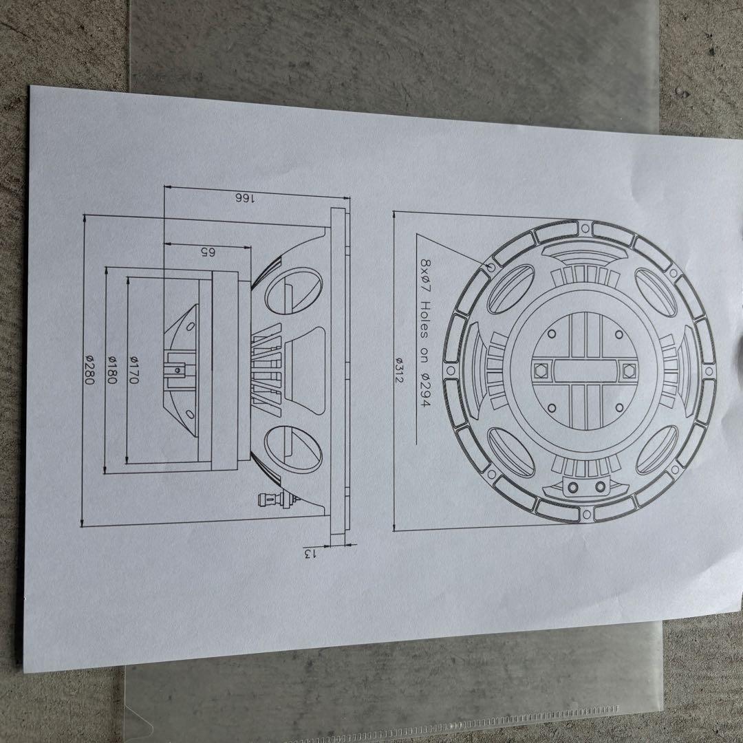 同軸30cm 12インチMAGNESIA CX12A 1個