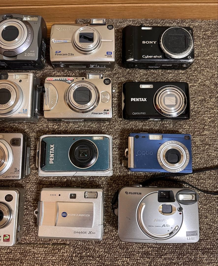 デジタルカメラ　canon sony pentax ジャンク　本体　まとめ