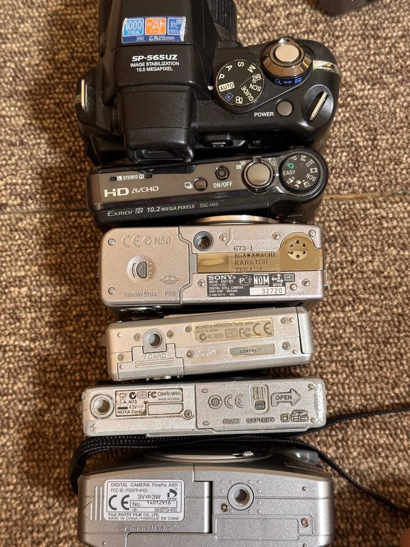デジタルカメラ　canon sony pentax ジャンク　本体　まとめ