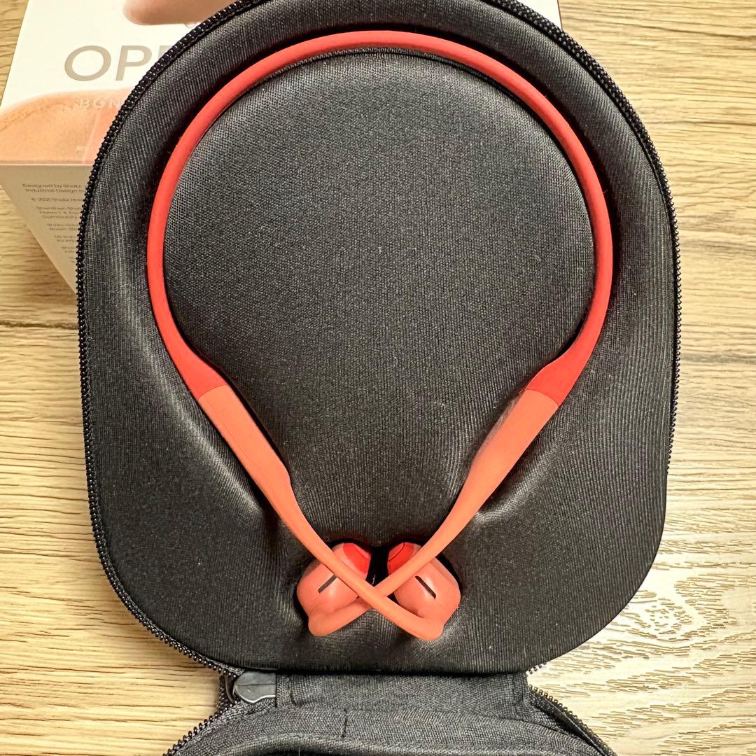 SHOKZ OPENRUN PRO 骨伝導イヤホン ピンク（オレンジ）