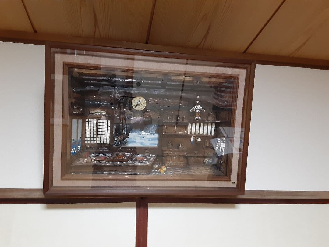 模型画「木工製壁掛け」