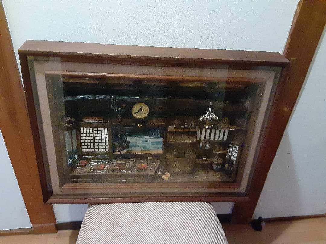 模型画「木工製壁掛け」