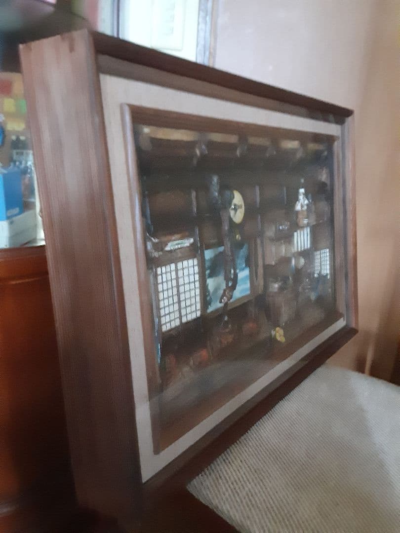 模型画「木工製壁掛け」