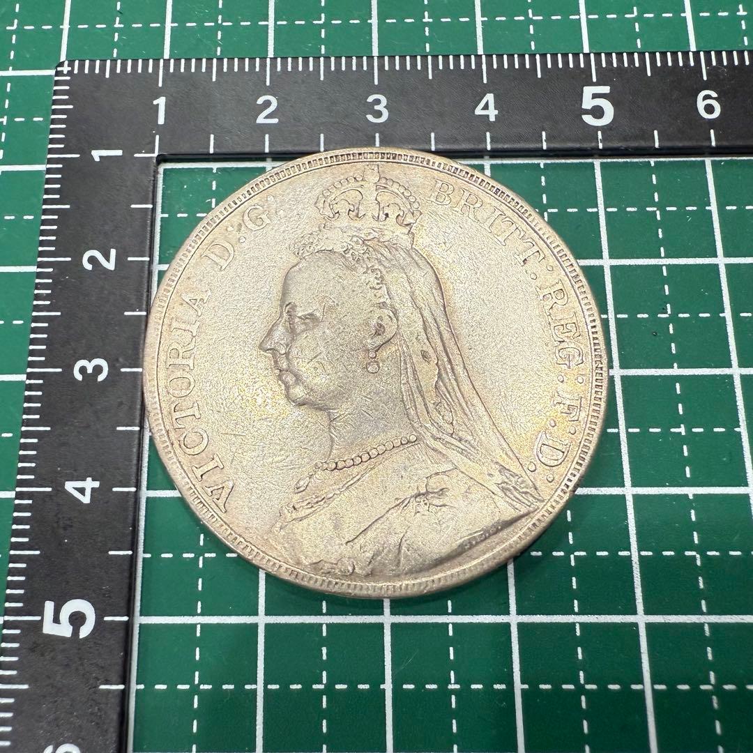 u*6様 アンティーク 銀貨 1クラウン ビクトリア 1891 イギリス