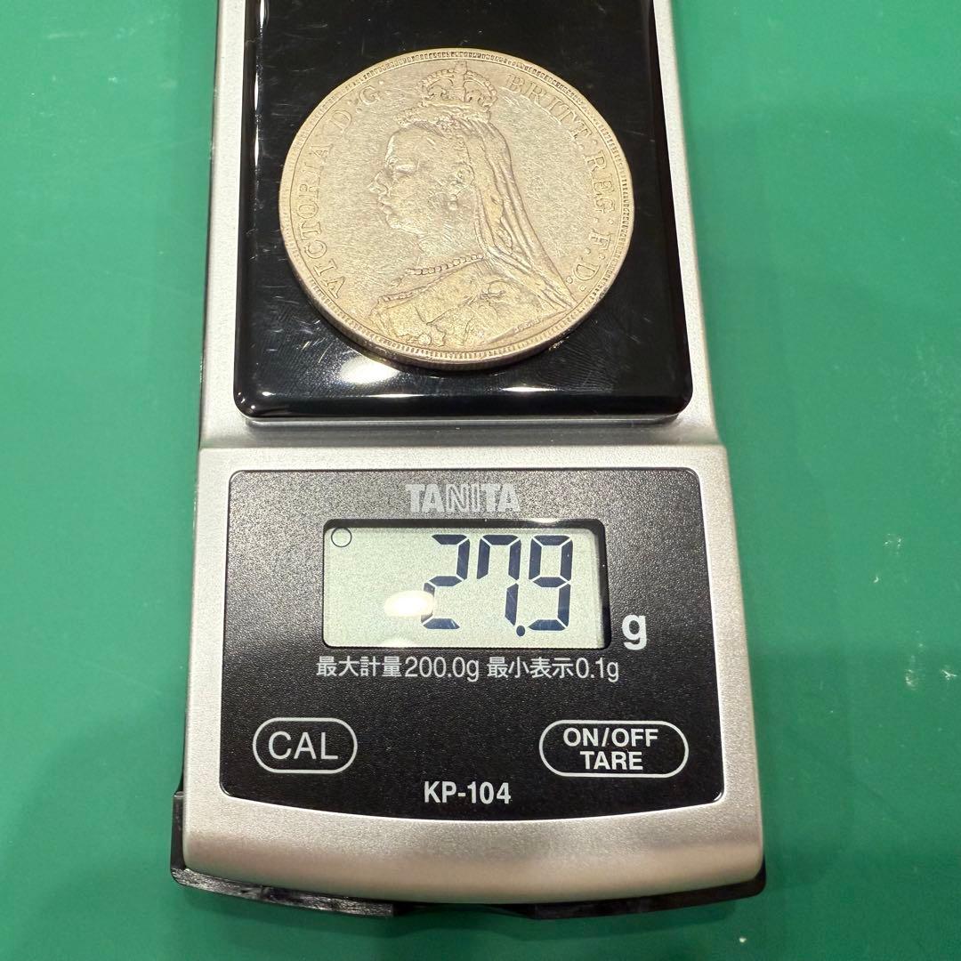 u*6様 アンティーク 銀貨 1クラウン ビクトリア 1891 イギリス
