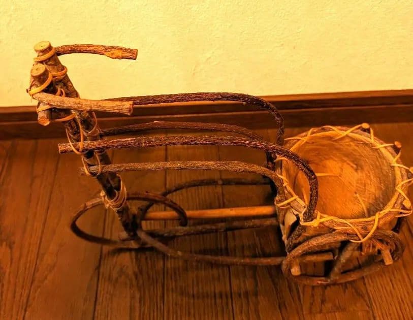 昭和レトロ　ラタン　籐　レトロ自転車　バスケット　3点まとめ売り