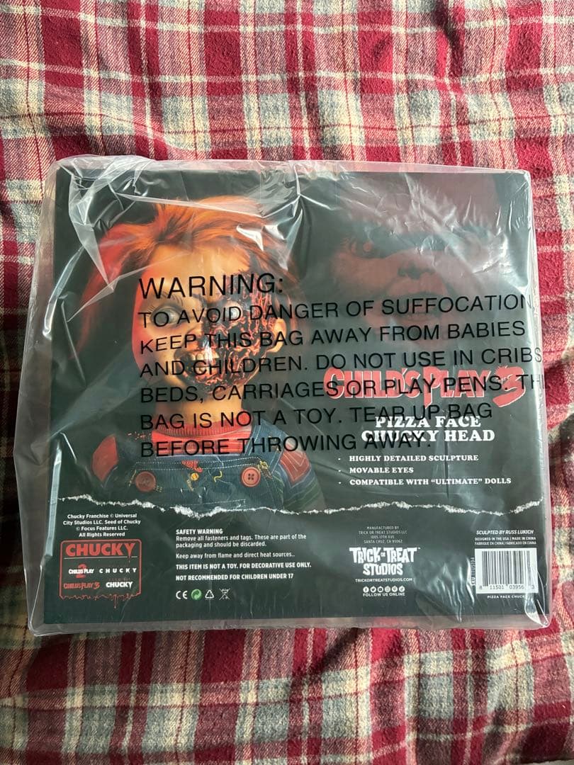 トリックオアトリート アルティメット チャッキー ピザフェイス ヘッド 等身大
