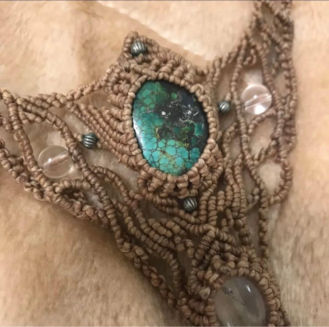 限定大幅値下げ！9999→6666stonesspirit マクラメ　ネックレス