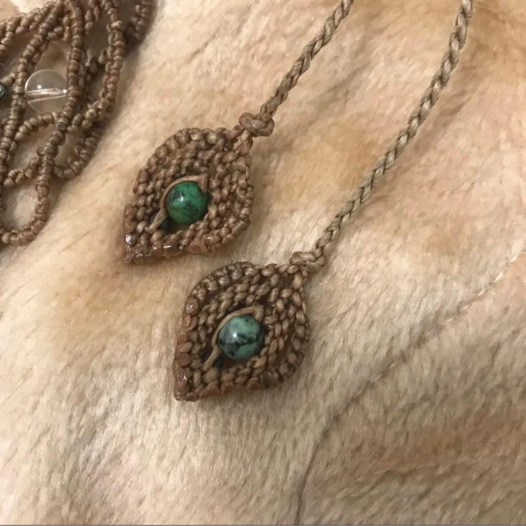 限定大幅値下げ！9999→6666stonesspirit マクラメ　ネックレス